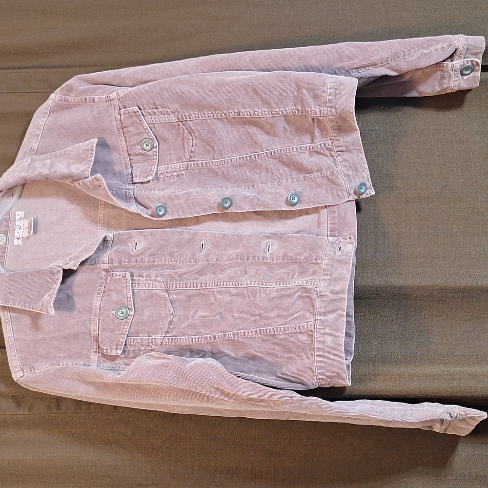 Corduroy Women's Pink Jacket Cotton